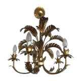 Palm leaf chandelier 1970