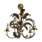 Lustre feuilles de palmier 1970