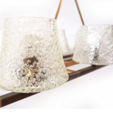 6 glass chandelier