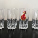 6 verres à eau en cristal ancien