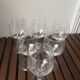 Six wine glasses- Cristal- Daum France