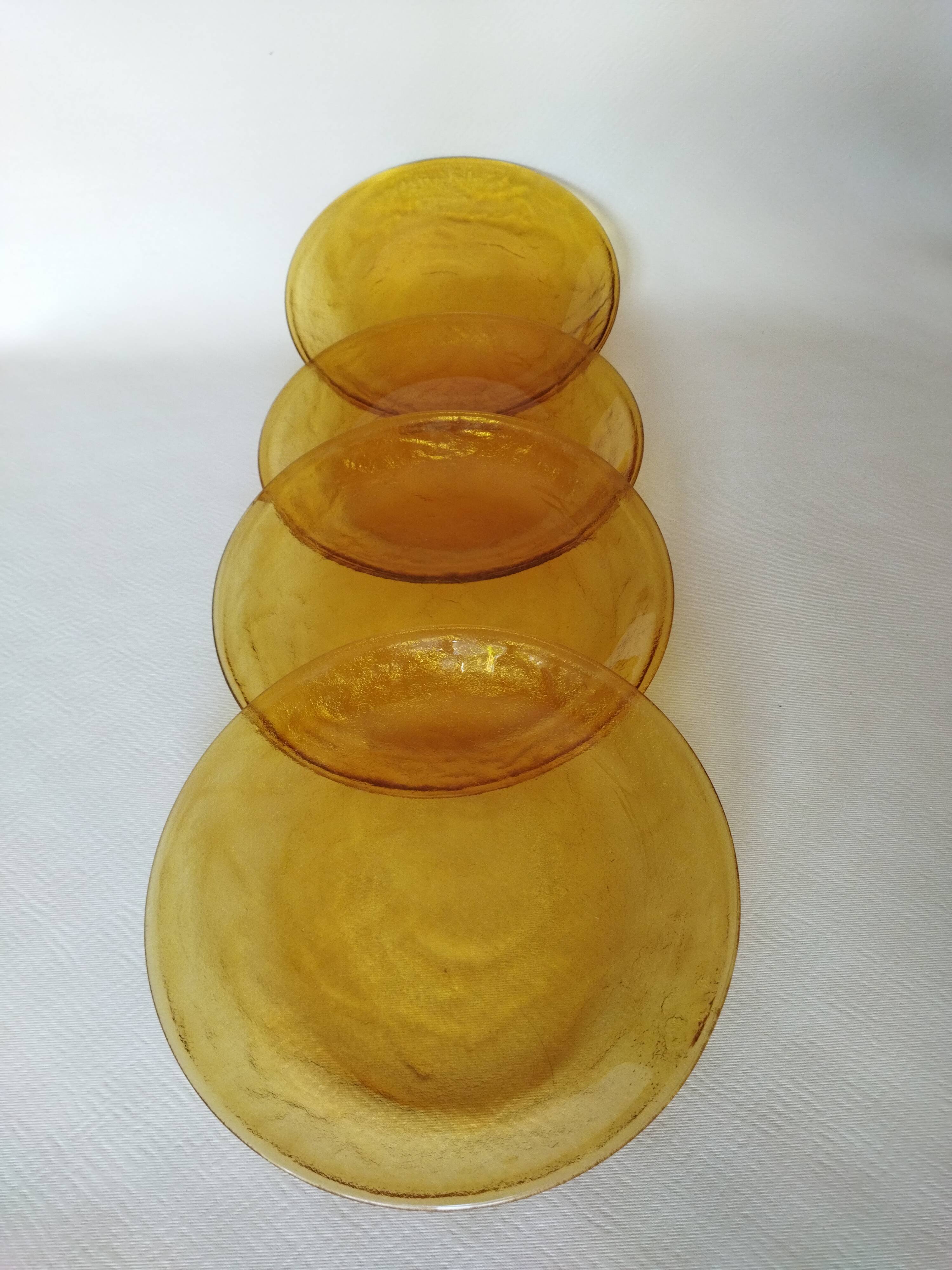 Flat plates Arcoroc Sierra amber