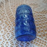 6 verres anciens bleu cobalt