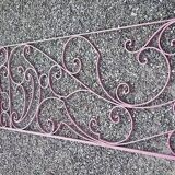 Barrier, wrought iron railing