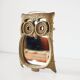 Brass owl mirror
