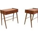 Set of 2 Scandinavian teak bedside tables, Carlström, Sweden, 1960