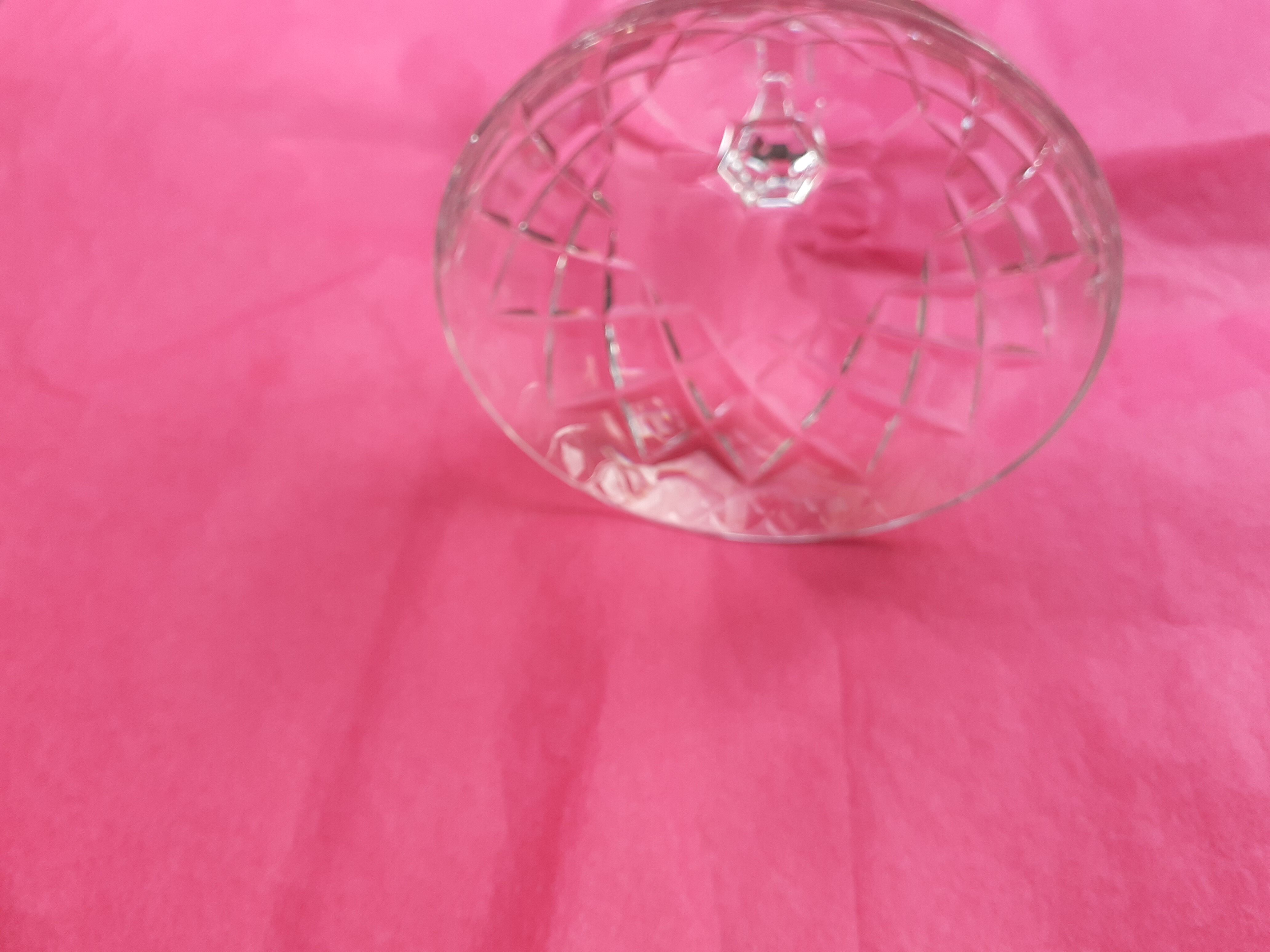 12 Crystal champagne cups cut very beautiful quality