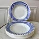 Lot of 6 hollow plates digoin sarreguemines model "monique" 30s