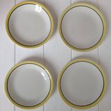 4 plates (2 deep, 2 flat)