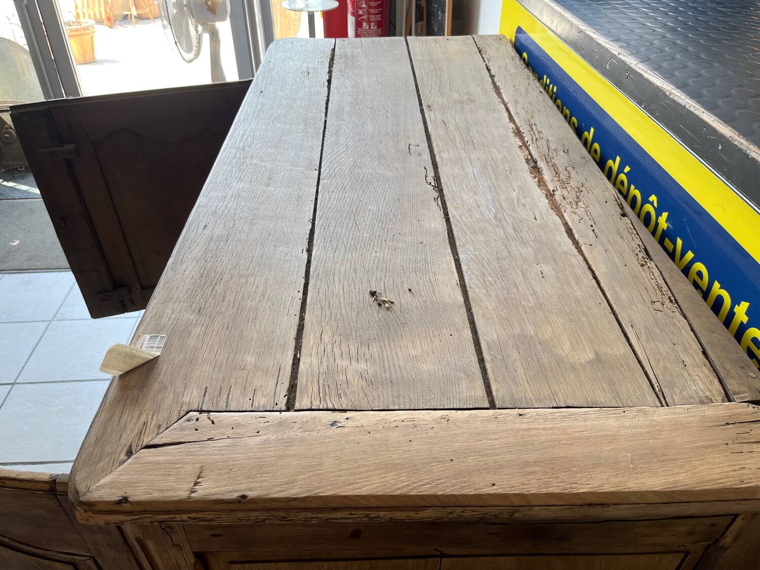 Oak airbrushed sideboard