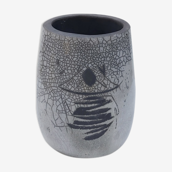 Vase Raku signé