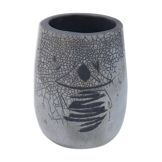 Vase Raku signé