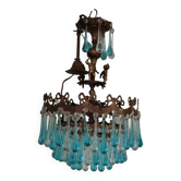 Blue drops chandelier (Murano)