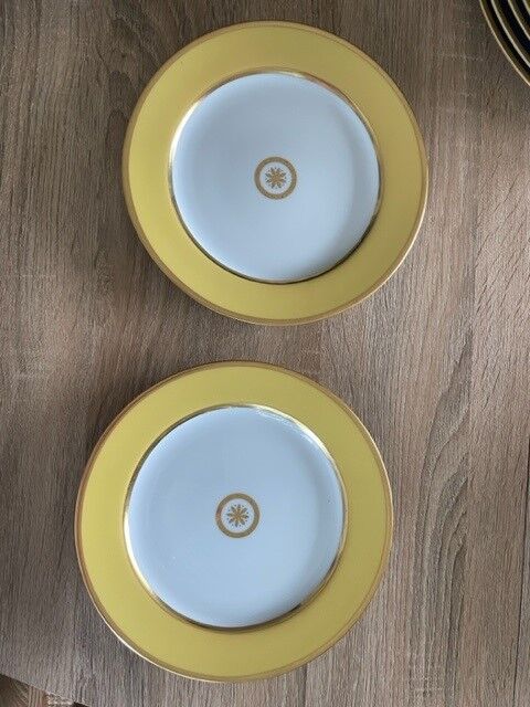 Lot 2 dessert plates bernardaud model sparta vanilla