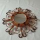 Vintage bamboo mirror 55cm