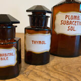 Set of 7 apothecary bottles