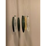 Italian Glass Sputnik Chandelier Flush Mount With Big Spheres