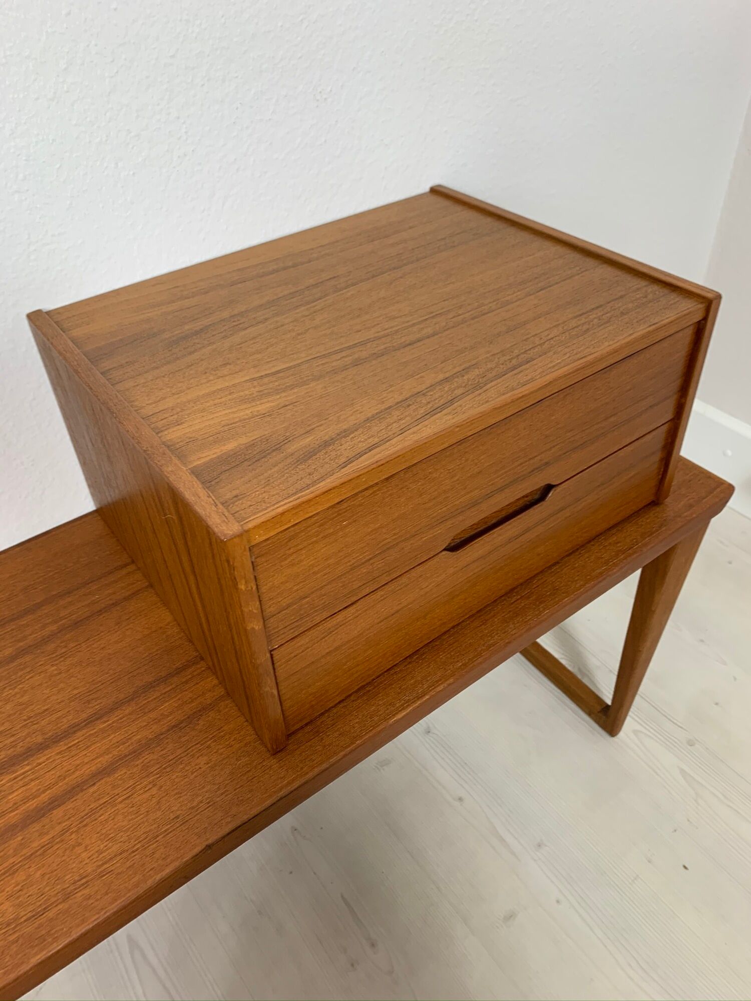 Danish mid-century teak bench Kai Kristiansen for Aksel Kjersgaard, 1960s