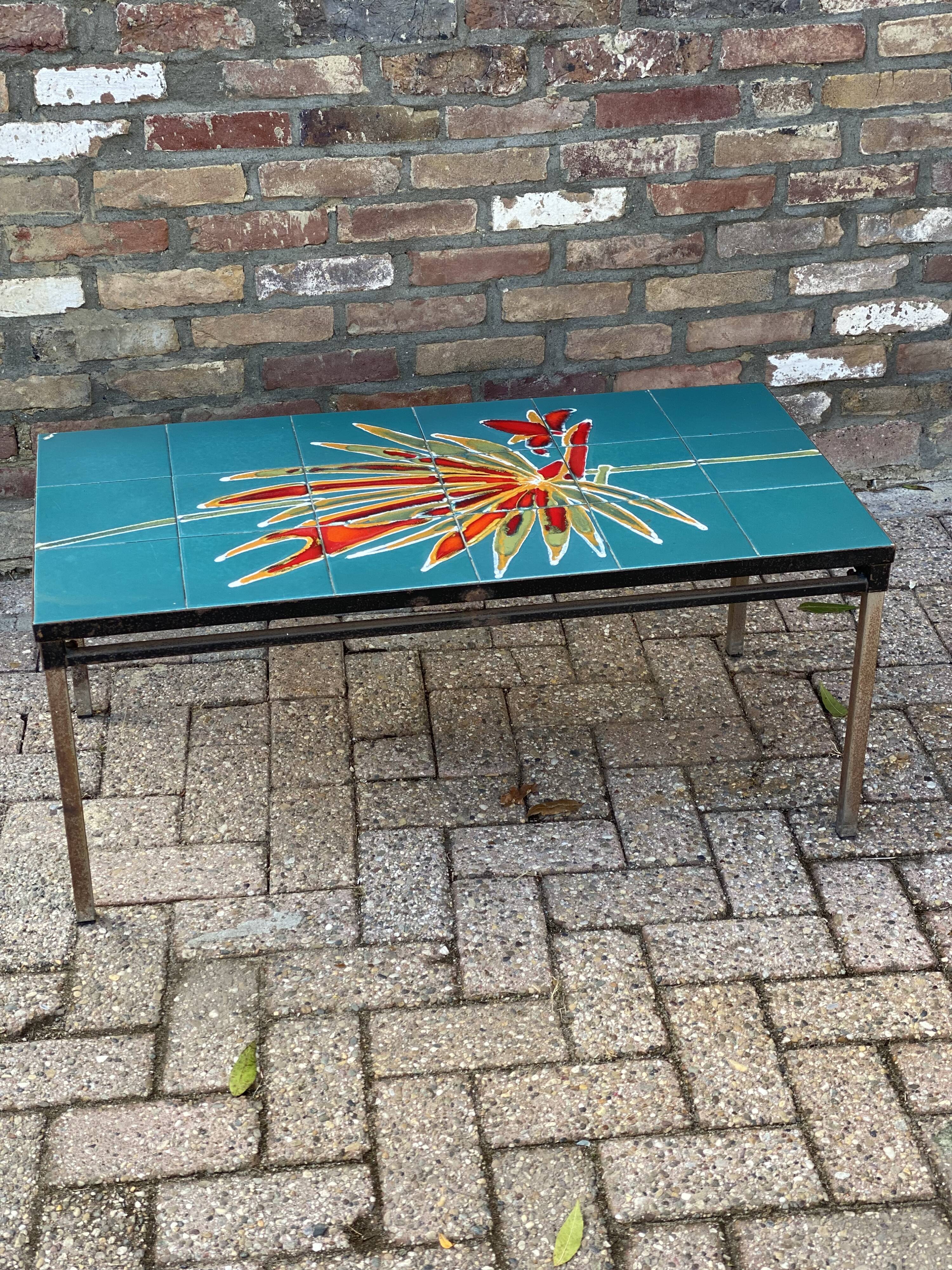 Table basse vintage en céramique des années 1960