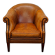 Vintage club armchair in cognac leather Netherlands