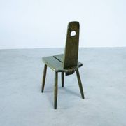 Set of four unique Dutch dining chairs