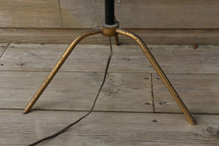 Floor lamp brass lacquered metal 1950