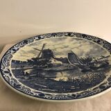 Blue dish in earthenware Delft Holland
