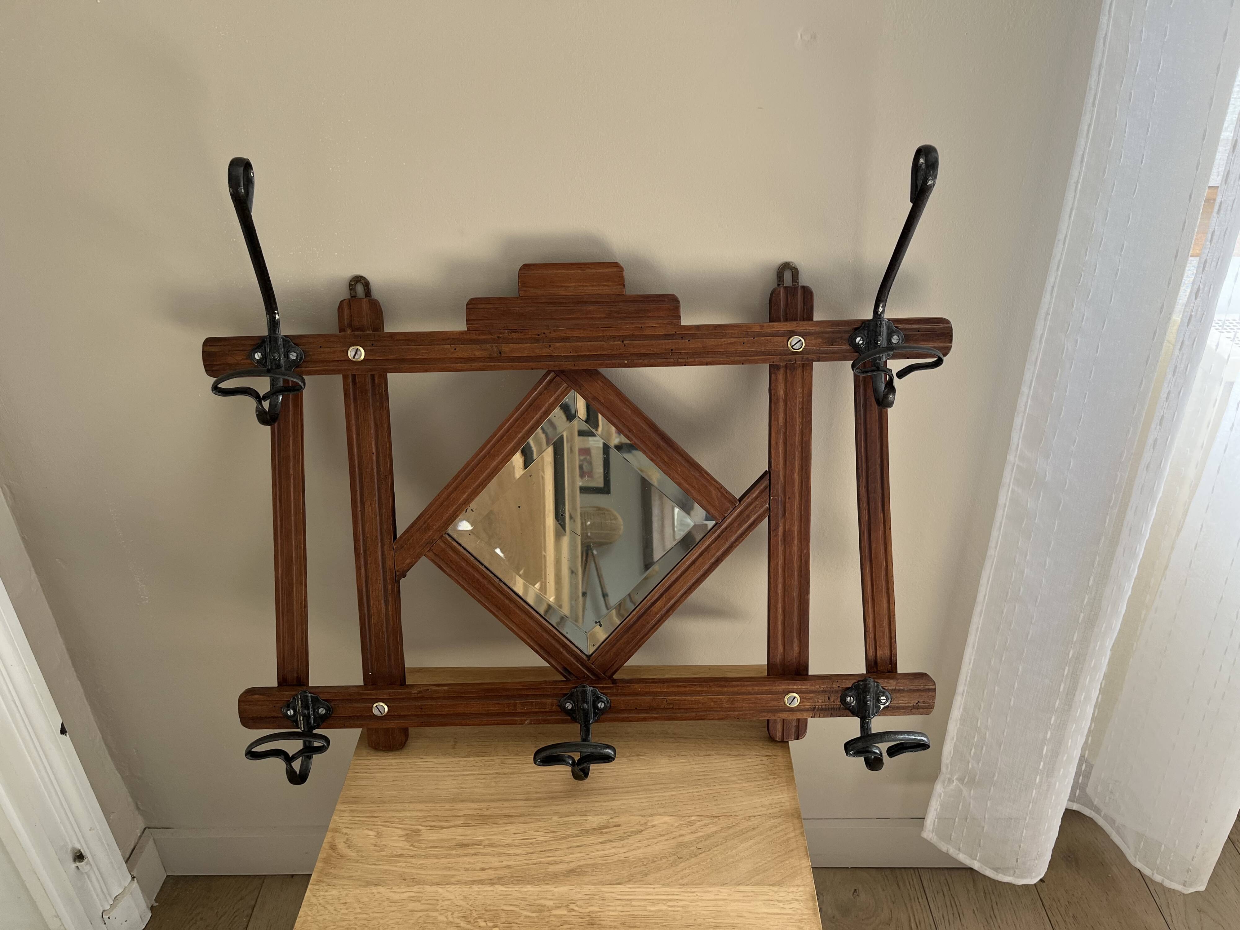 Art Deco coat rack