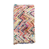 Tapis marocain  boucherouite  100x220 cm