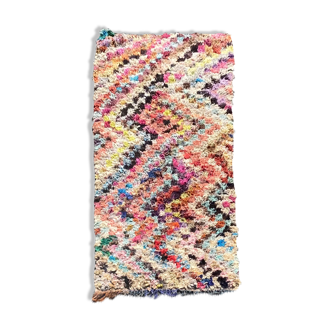 Tapis marocain  boucherouite  100x220 cm