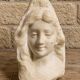 Sculpture en marbre, buste féminin