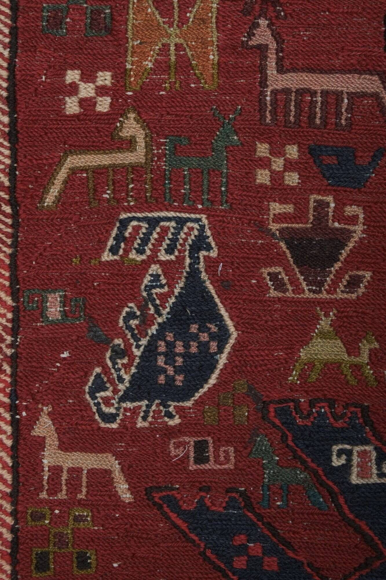 Tapis de couloir turc vintage