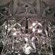 Chandelier vintage glass 1970 s