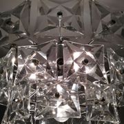 Chandelier vintage glass 1970 s