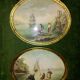 Pair of oval marines signed 19th