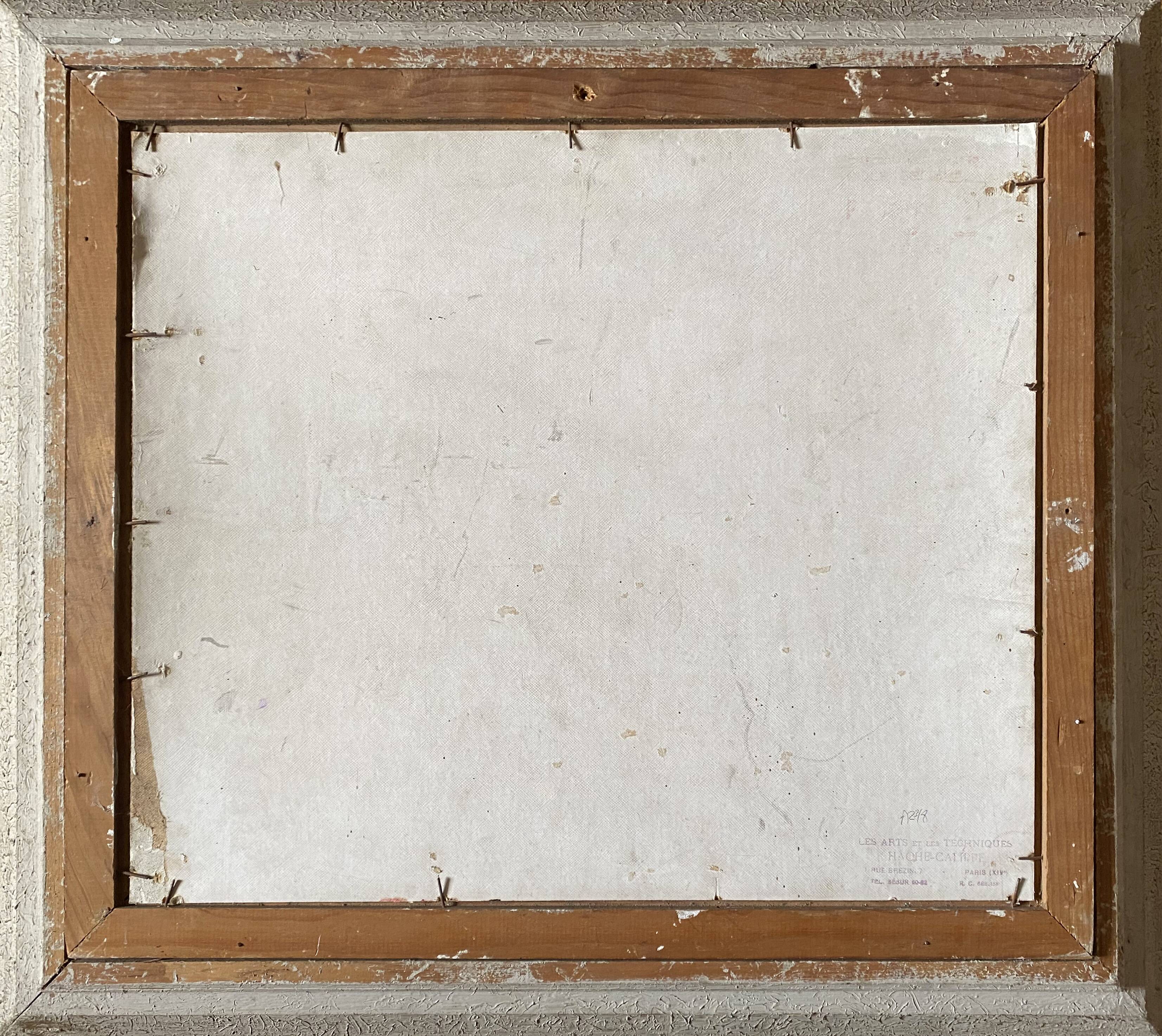 Table HST L'Abreuvoir café de Montmartre Paris 1950 signed C. Fontagne