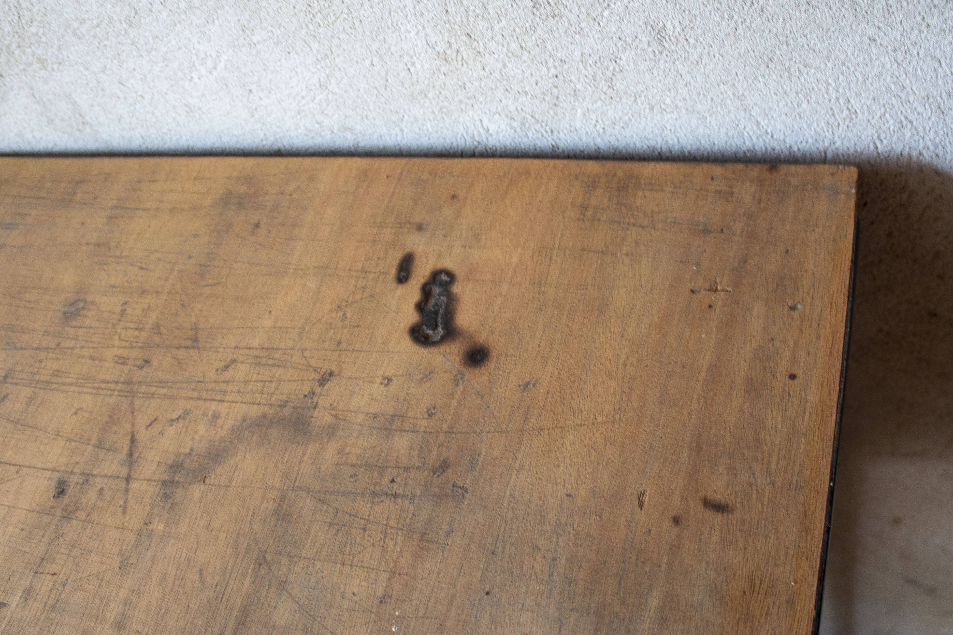 light wood Scandinavian antique desk