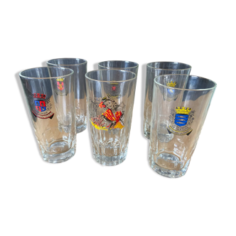 Set of 6 glasses Pastis Duval