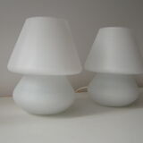 Lampes blanches vintages SCE