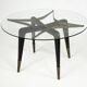 Rare mid-century round coffee table by Paolo Buffa, Italy, 1950s.