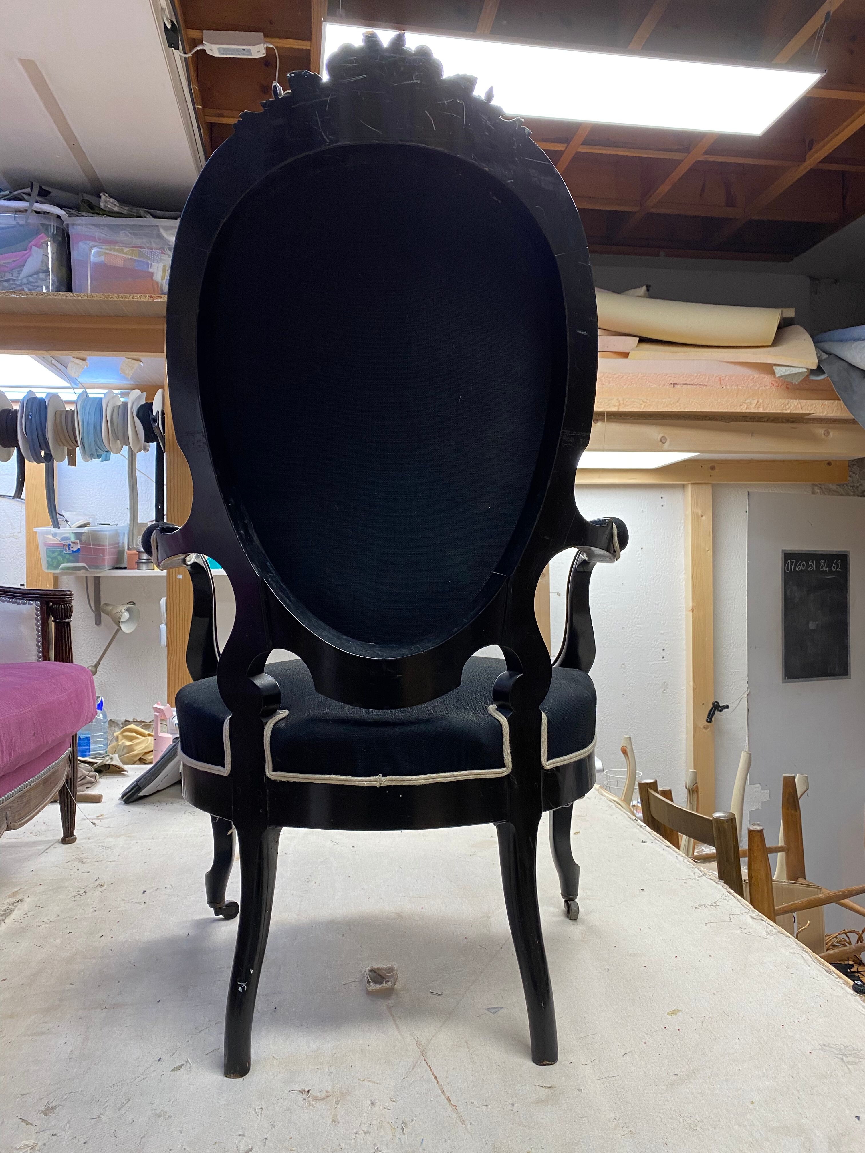 Baroque Napoleon III armchair