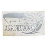 Small communion advertising sign - old, vintage