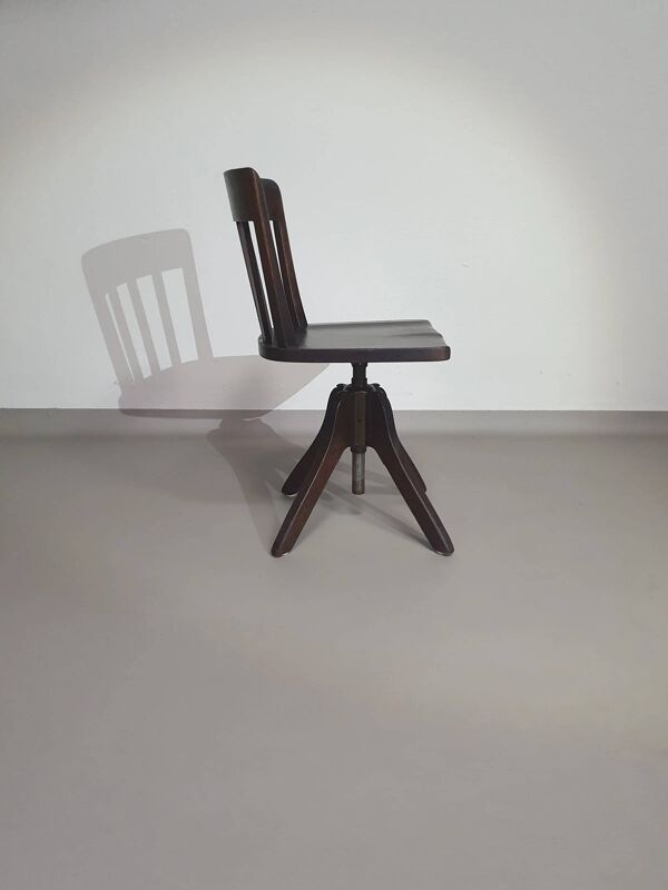 Chaise de bureau américaine. Hauteur réglable 45/56 cm. Marque Rüegg Naegeli (Suisse).