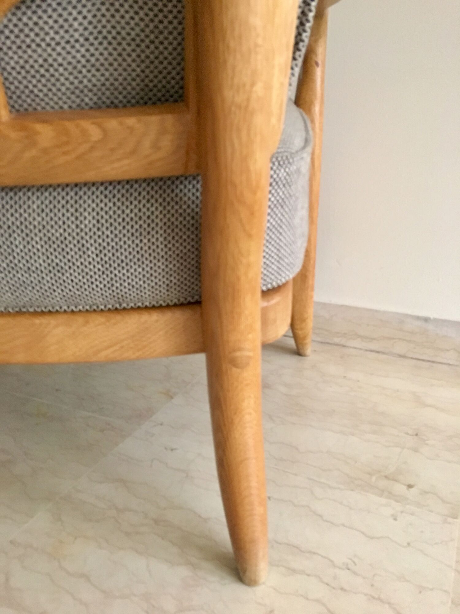 Armchair model José by Guillerme and Chambron, 1970