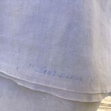 Drap 2 places BL lin neuf fleurs pastilles