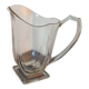 Vintage Art Deco style heavy crystal pitcher, square base.