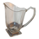 Vintage Art Deco style heavy crystal pitcher, square base.