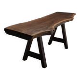 Rustic brutalist table Mobichalet in solid oak, Belgium 1960s