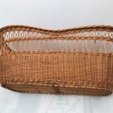 Vintage wicker cradle with 50-60s wheels