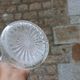 Antique pressed glass and silver-plated jug – Decorative wine pitcher H30 cm